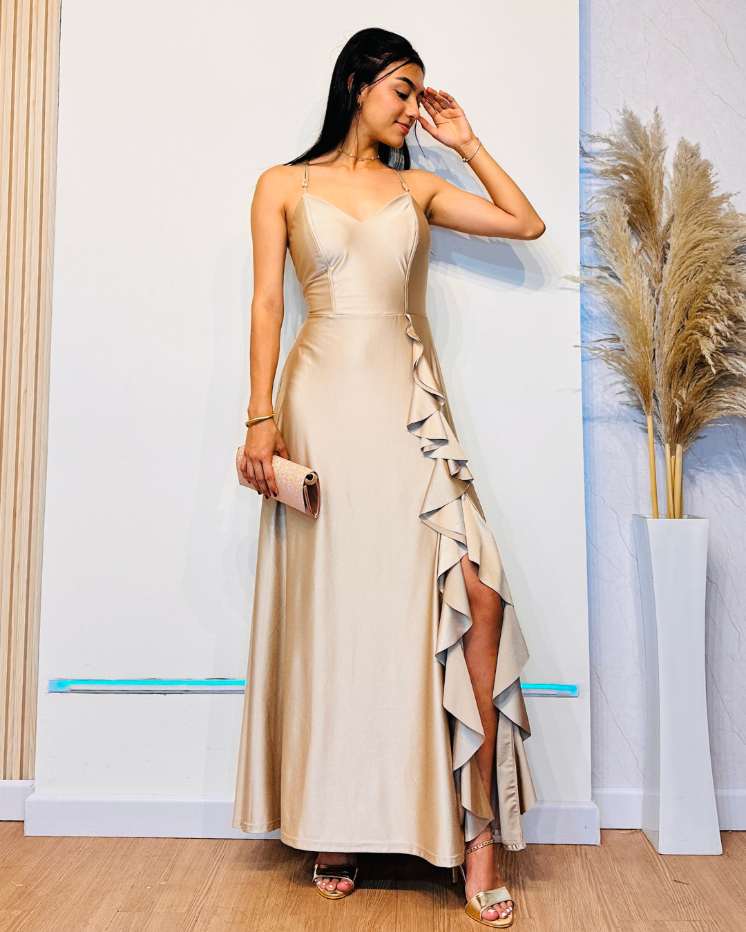 Vestido Milena Ocre