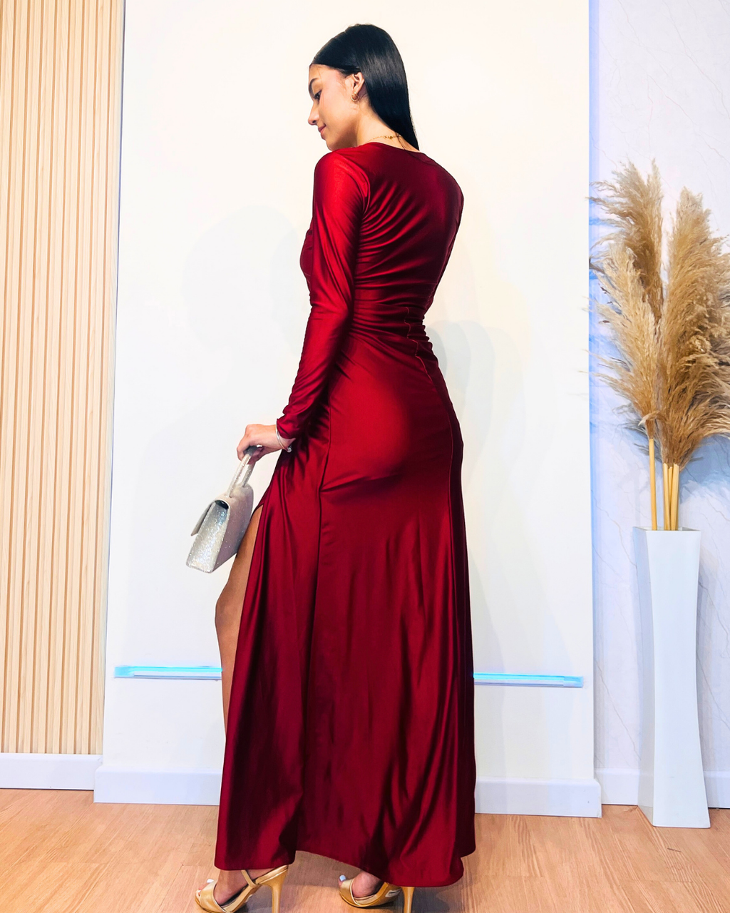 Vestido Victoria Vinotinto