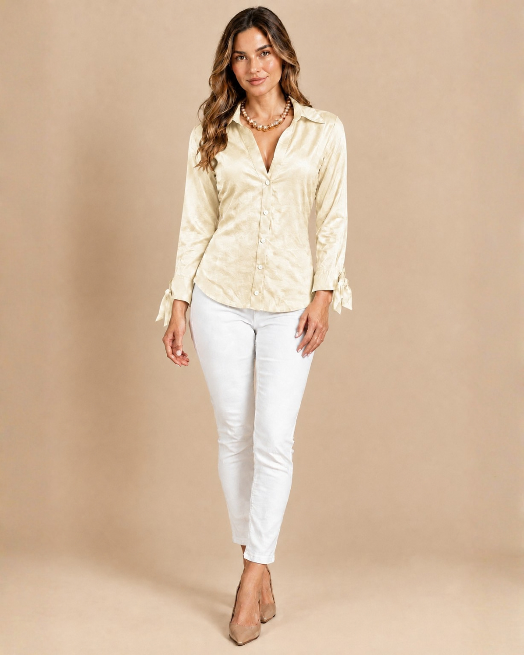 Blusa Amelia Marfil