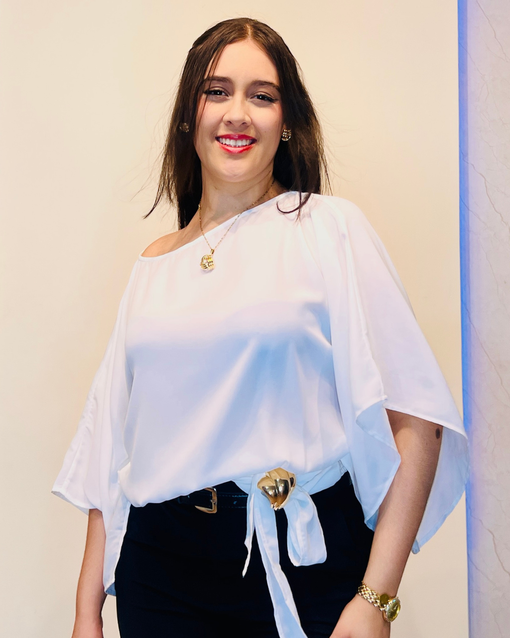 Blusa Araceli Marfil