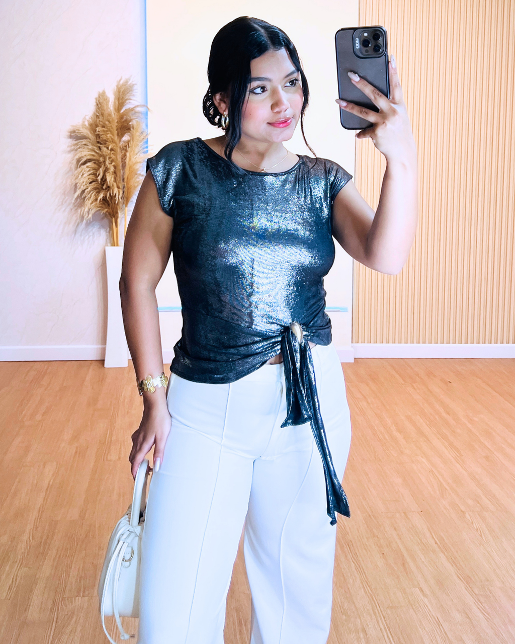 Blusa Bertha Plateada