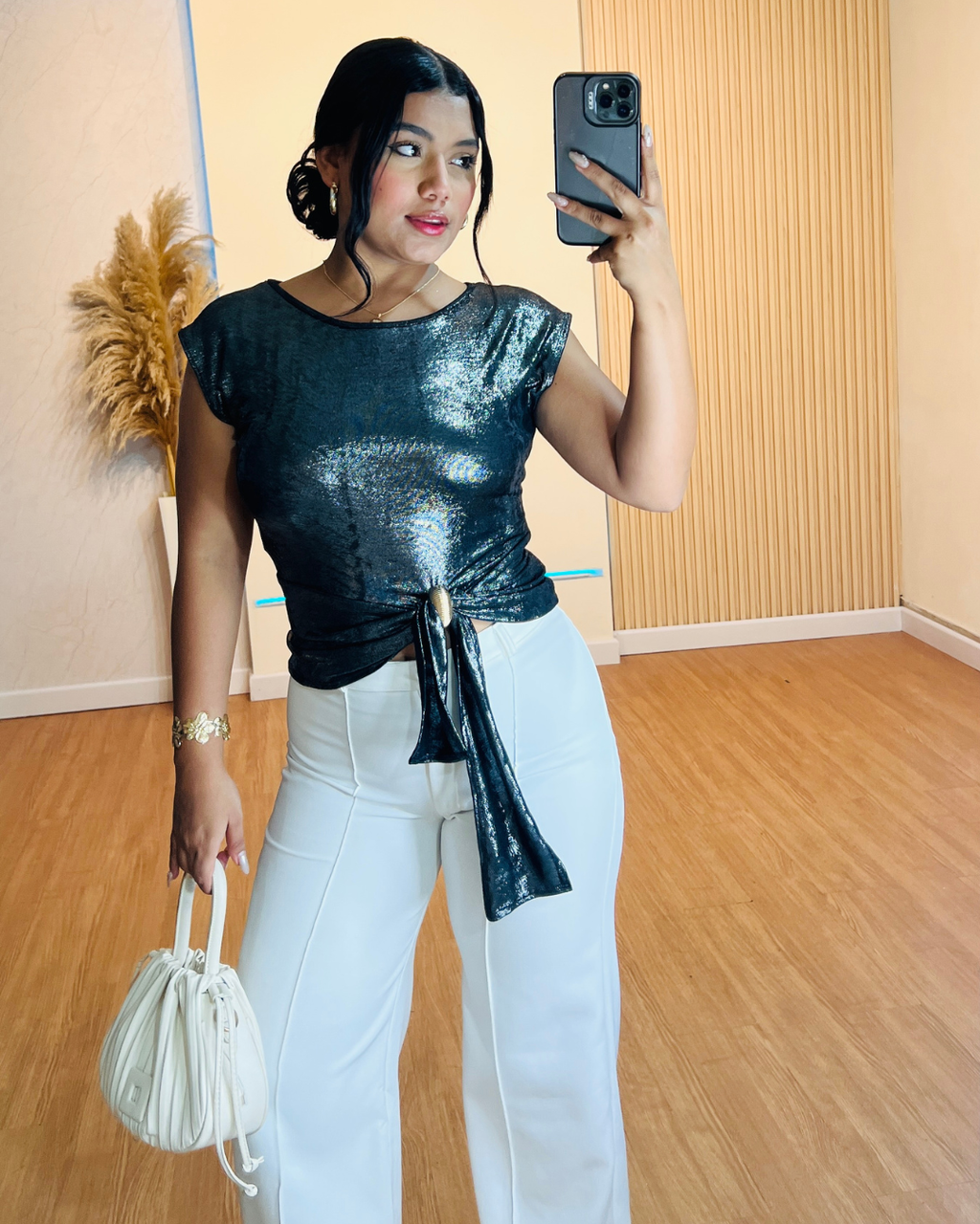 Blusa Bertha Plateada