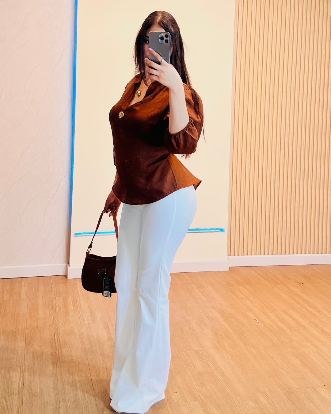 Blusa Carmen Café