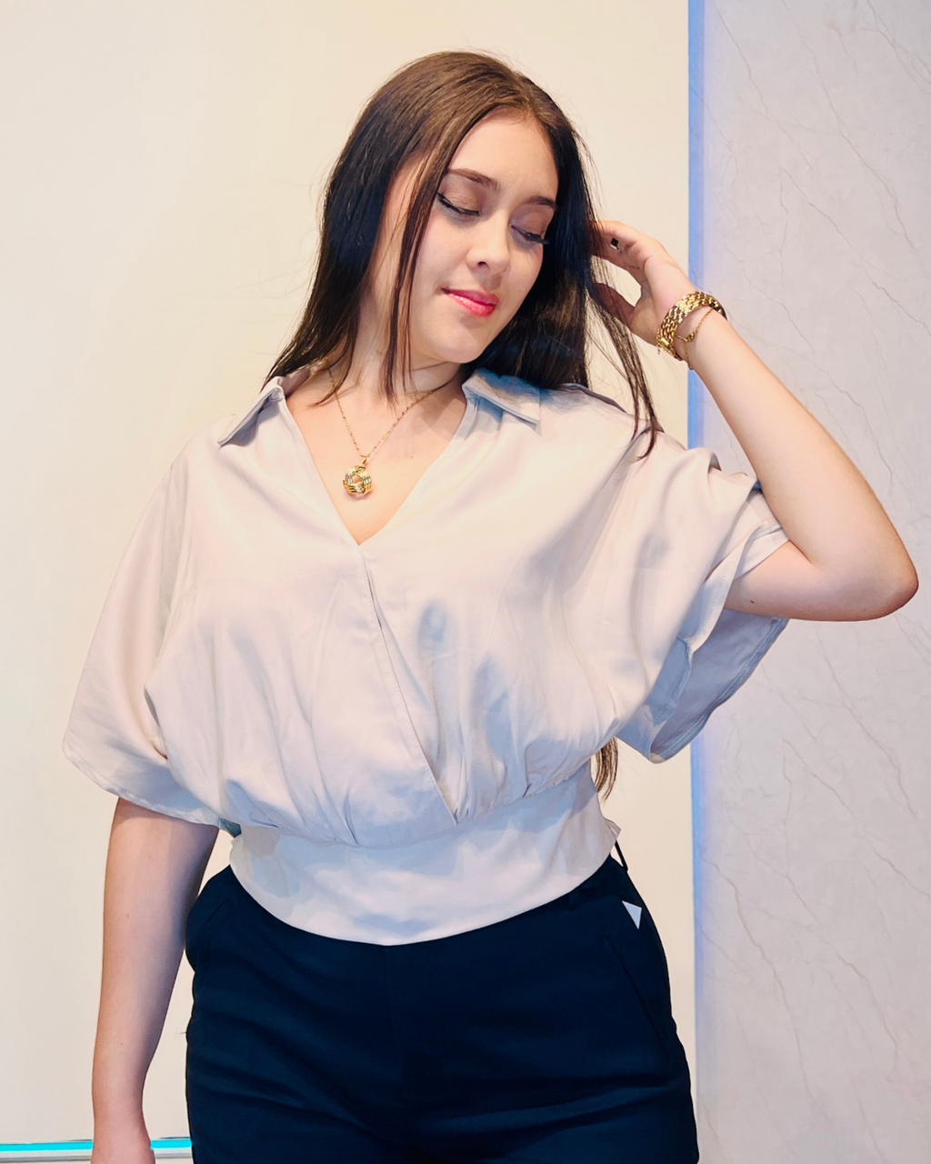 Blusa Claudia Crema