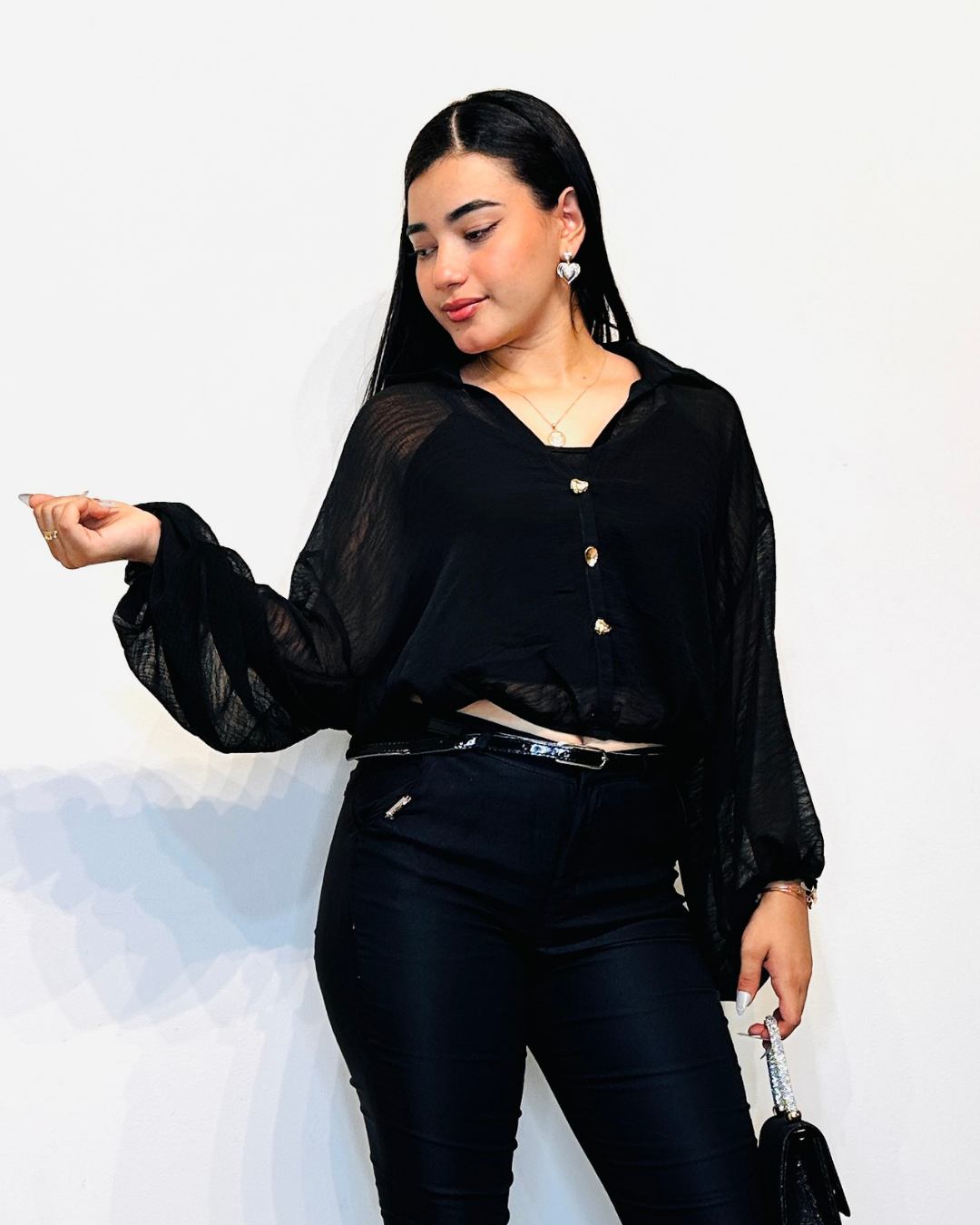 Blusa Daniela Negro