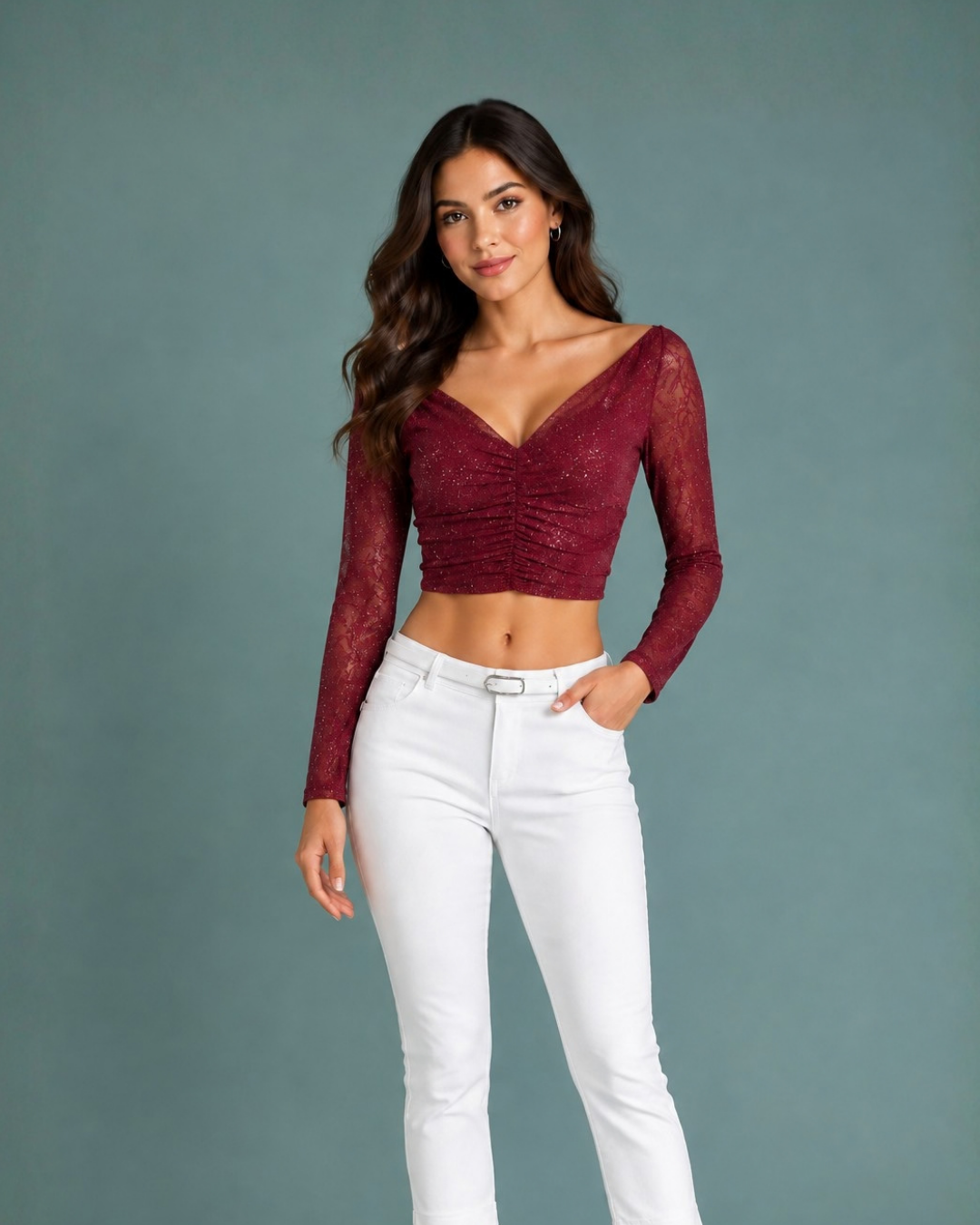 Blusa Lau Vinotinto