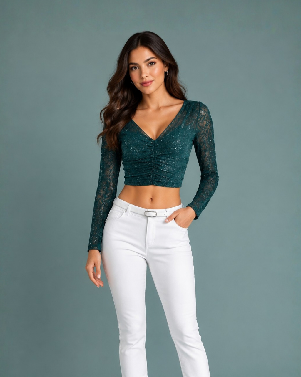 Blusa Lau Verde Botella