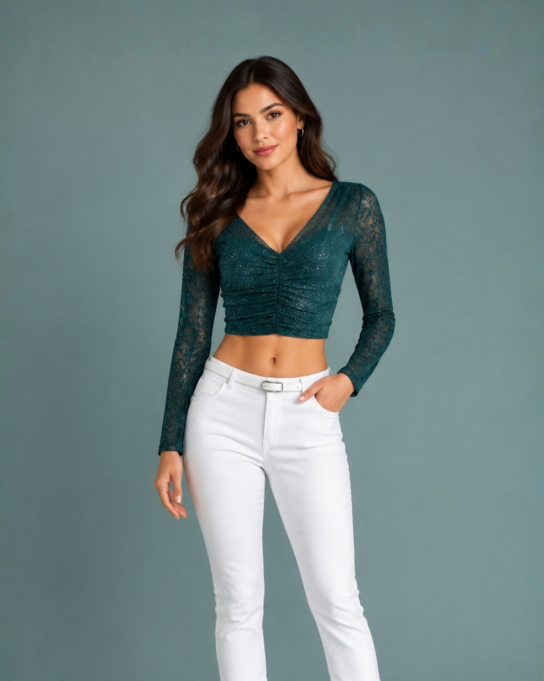Blusa Lau Verde Botella