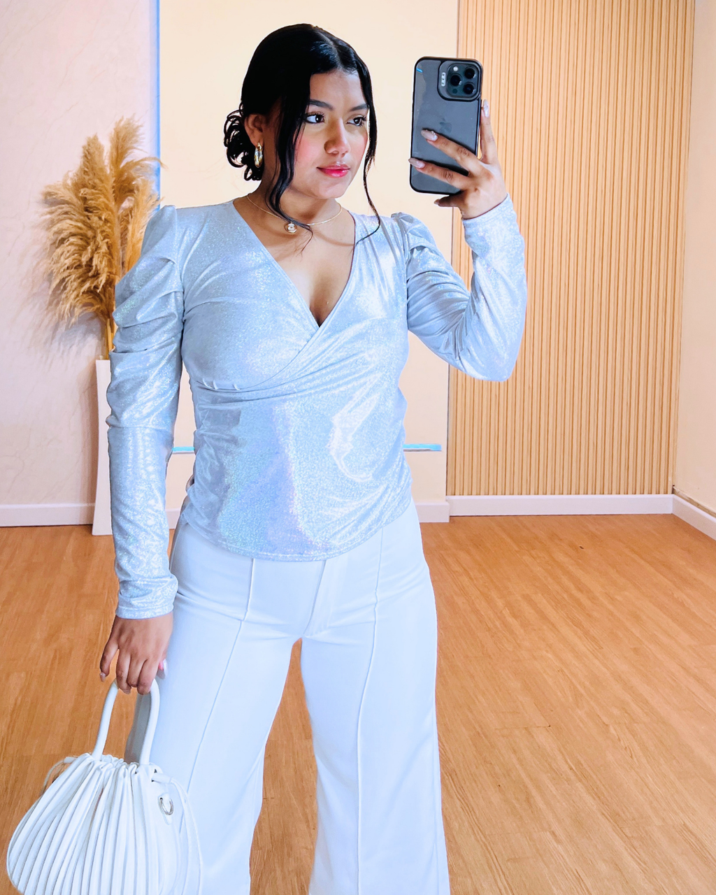 Blusa Yoly Plateado