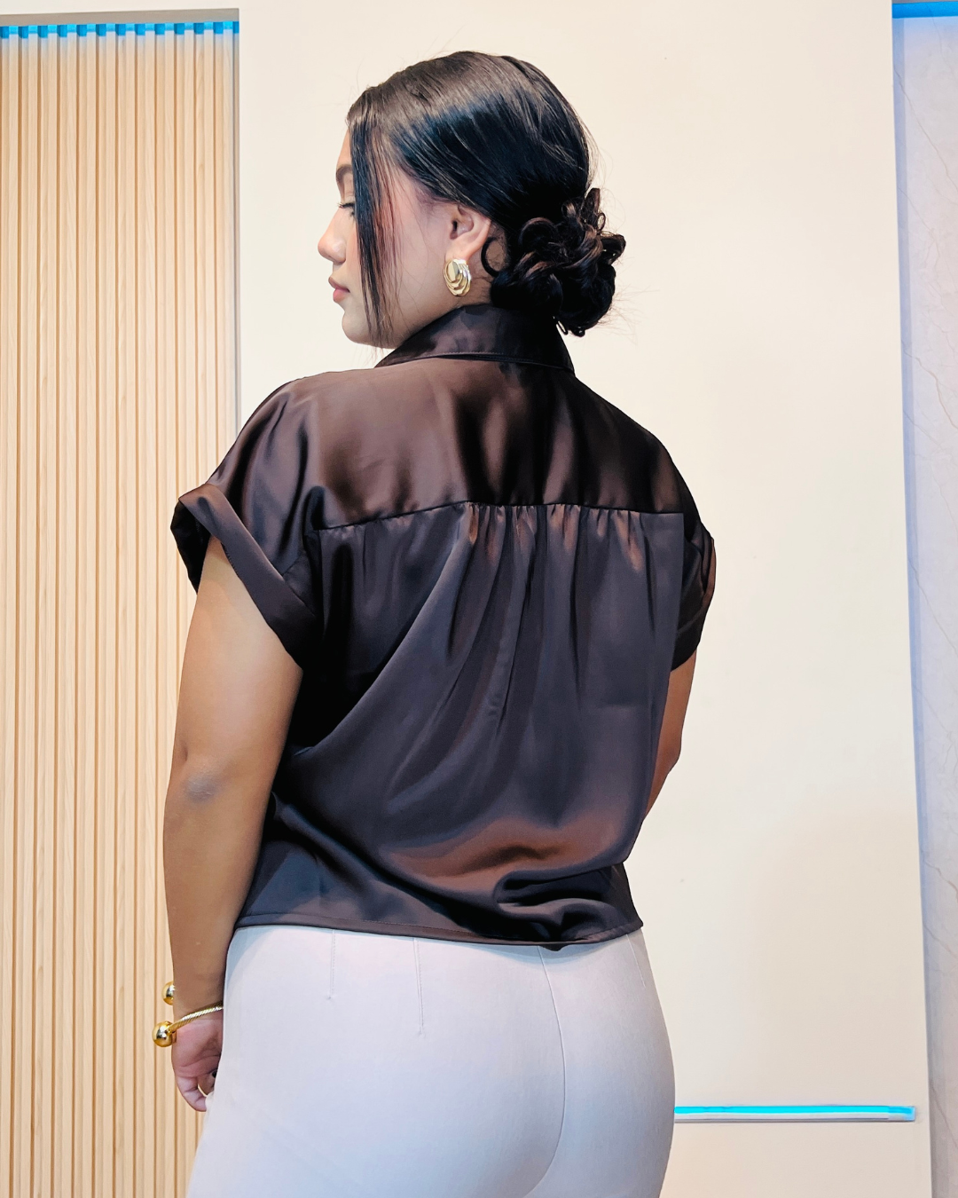 Camisera Nancy Marrón