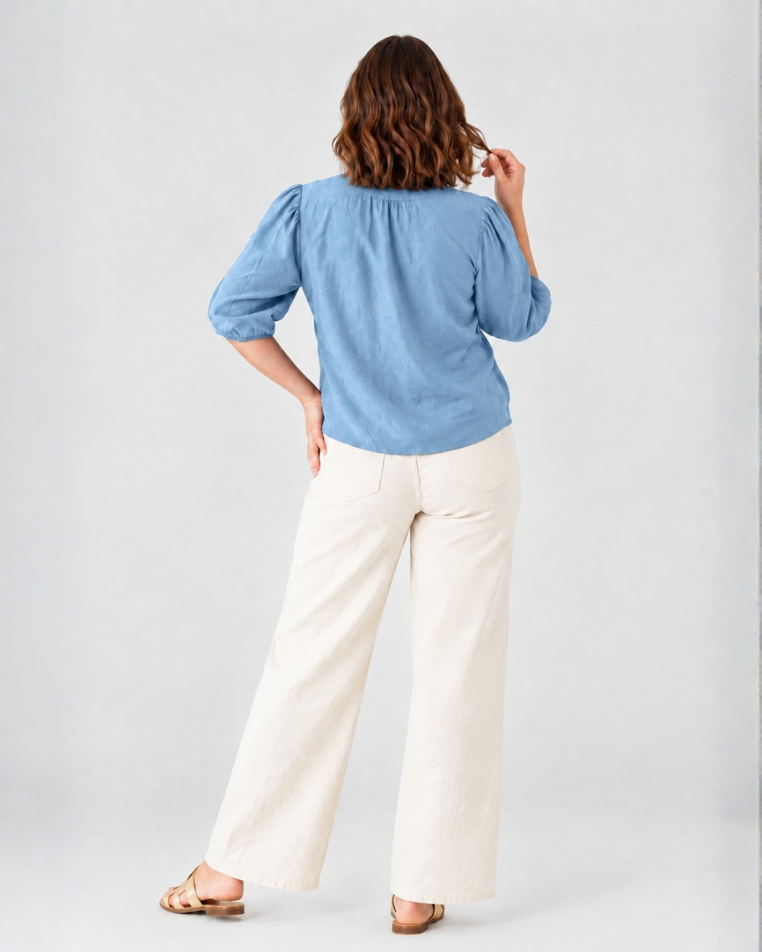 Blusa Carmen Celeste