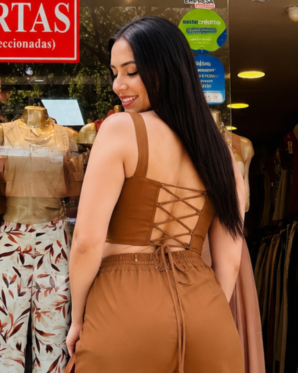 Conjunto Alina Café