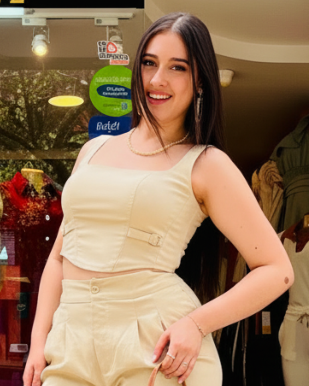 Conjunto Alina Crema
