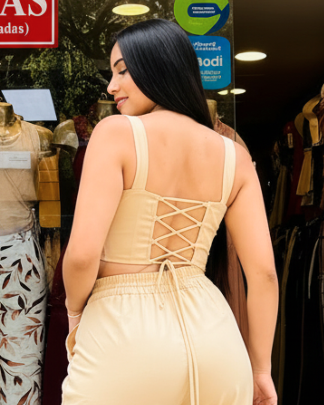 Conjunto Alina Crema