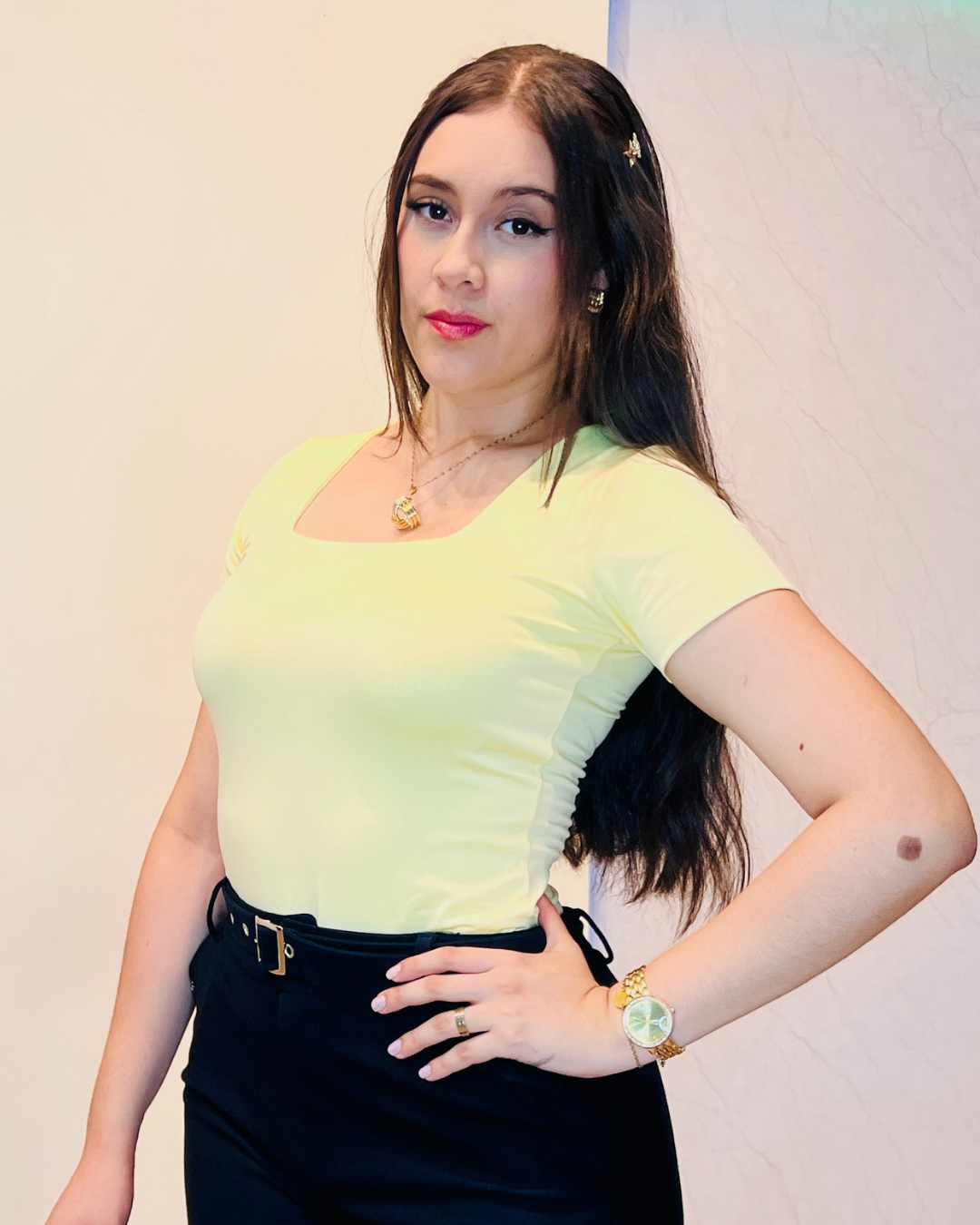 Blusa Básica Lusan Amarillo
