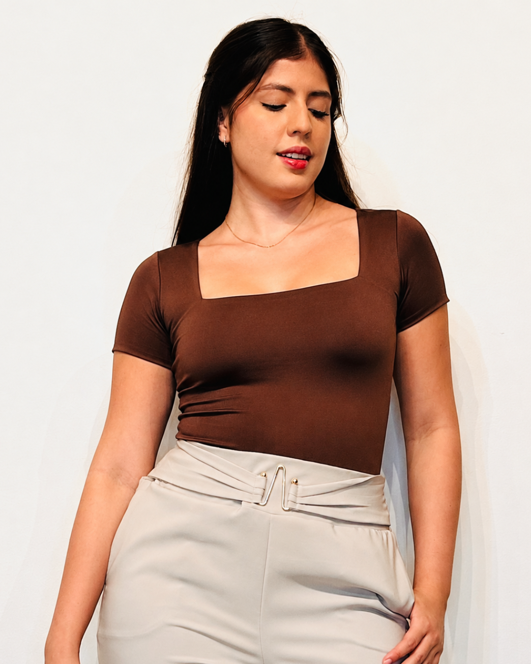 Blusa Básica Lusan Café