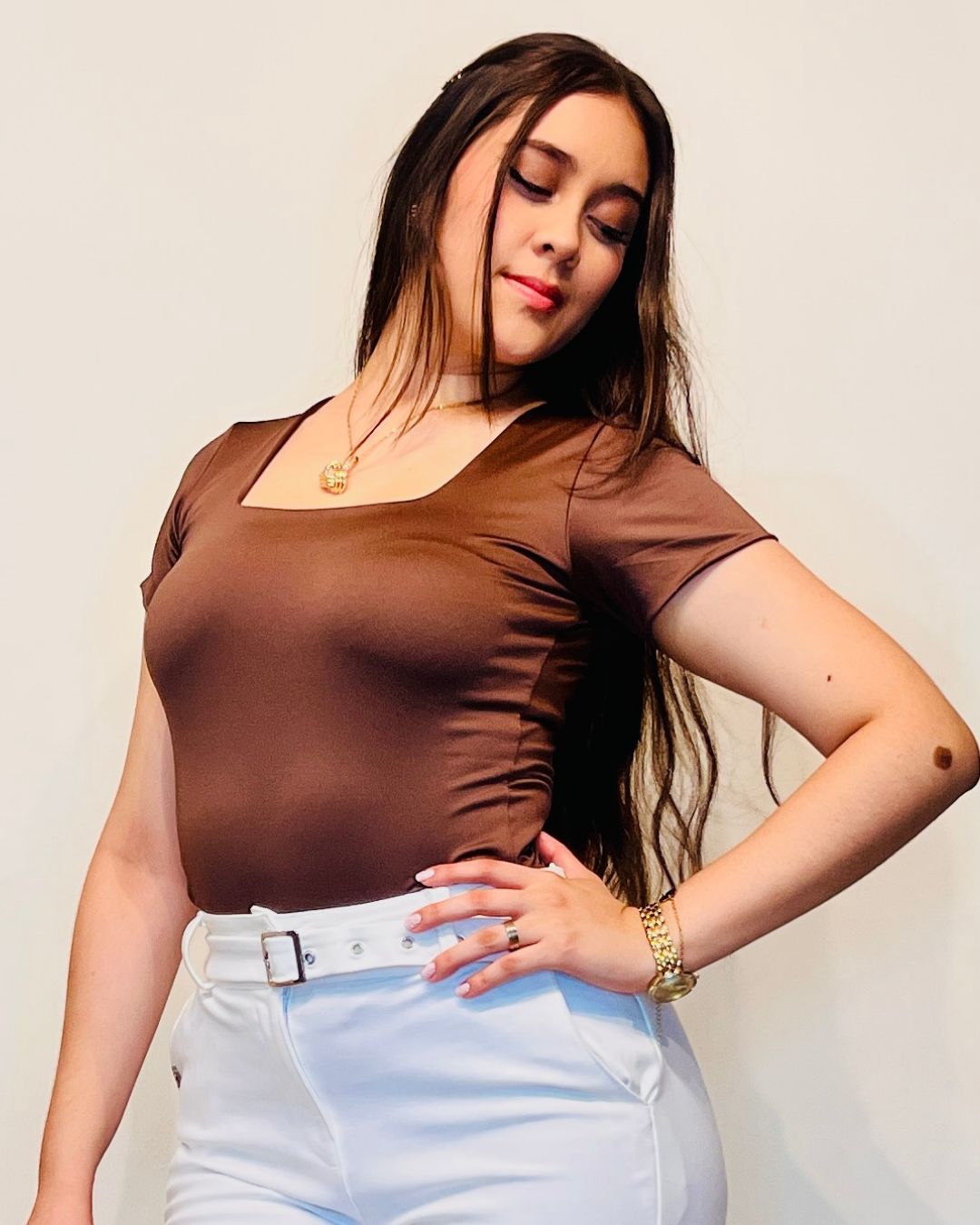 Blusa Básica Lusan Café