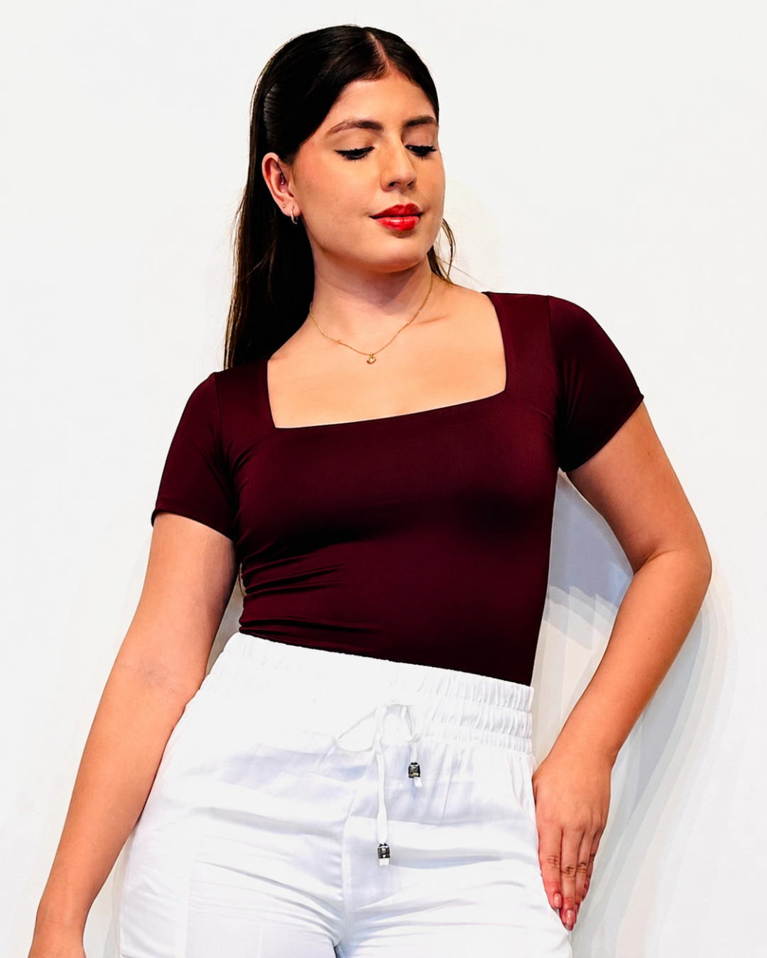 Blusa Básica Lusan Vinotinto