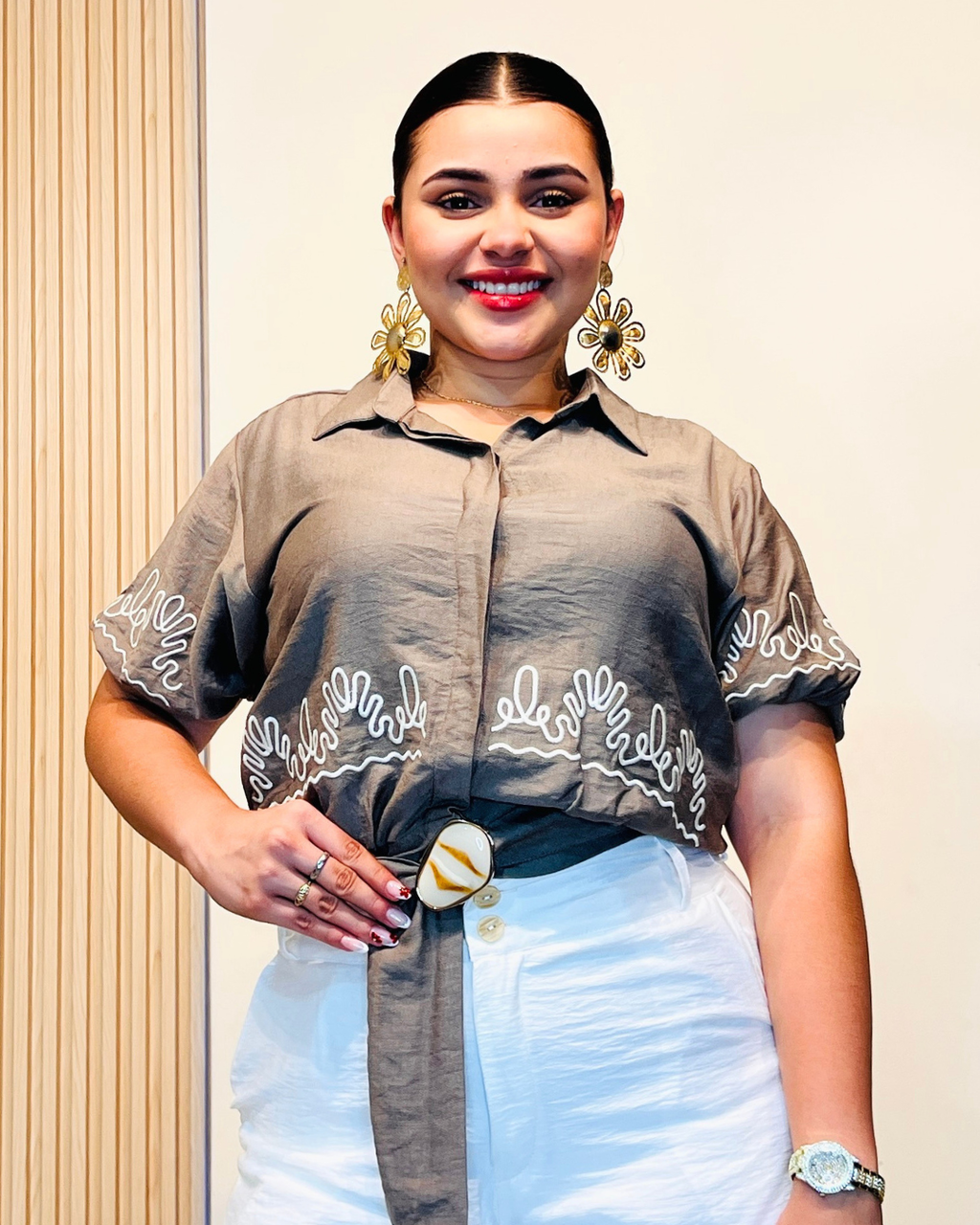 Camisera Briseida Marrón