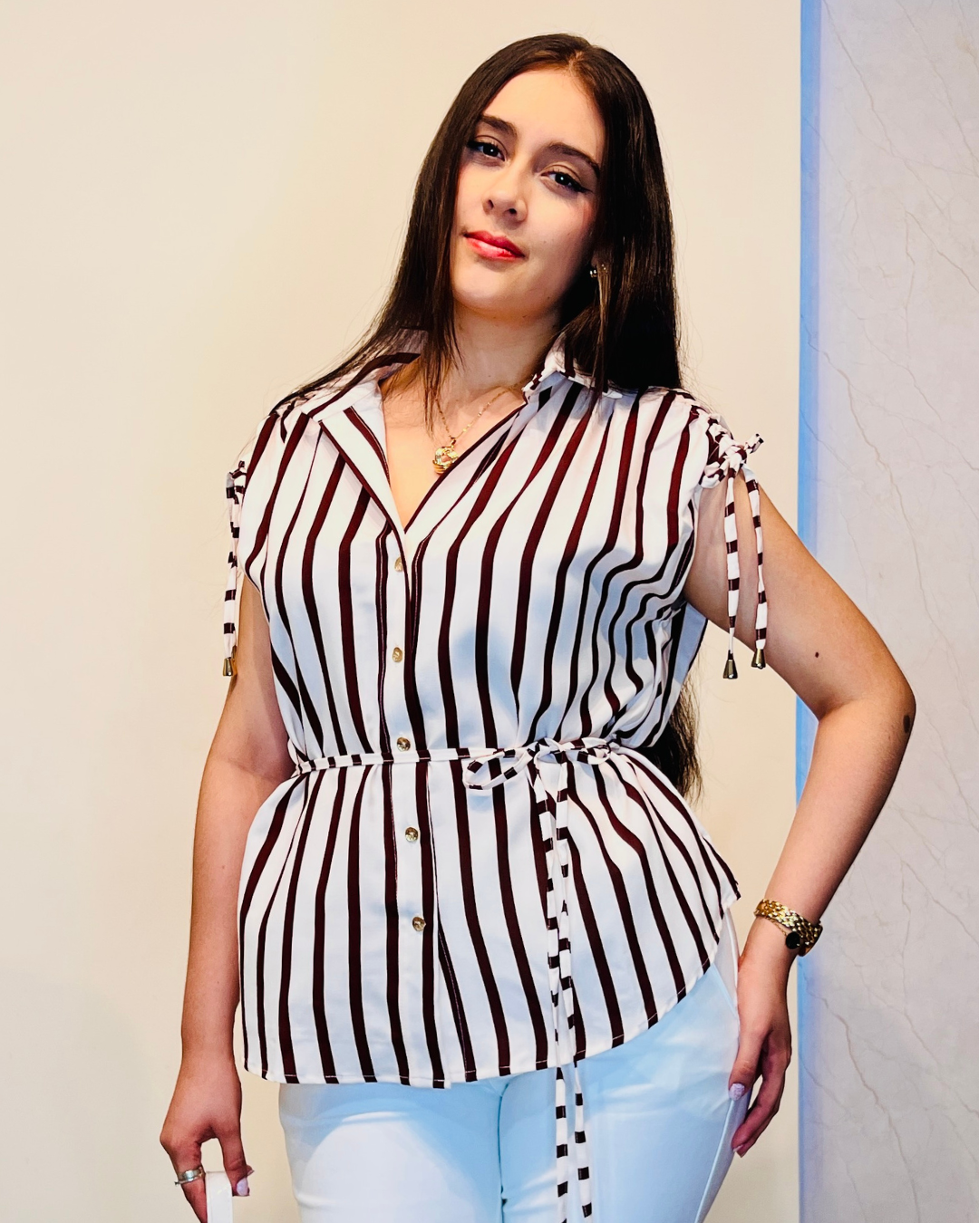 Blusa Cecilia Café