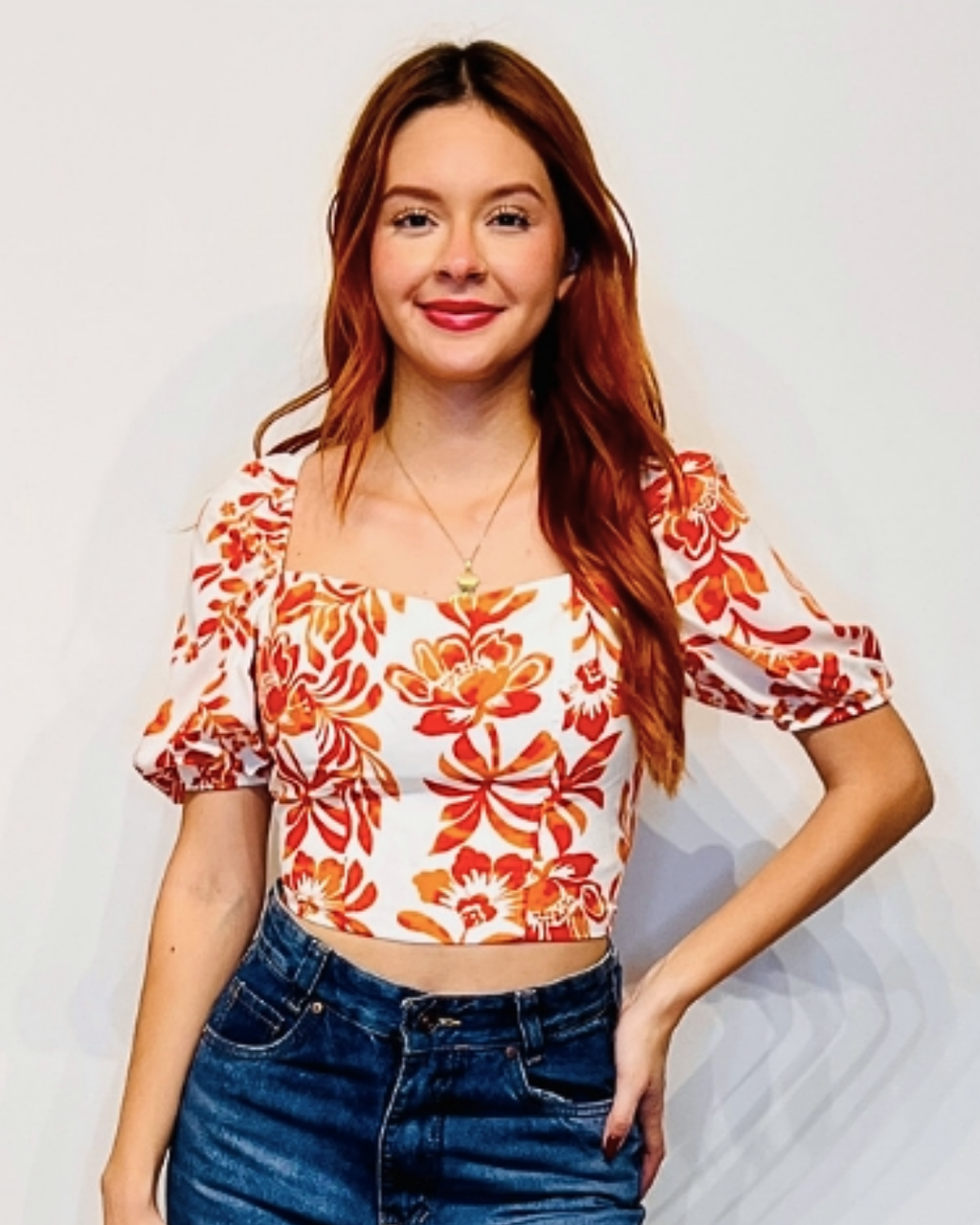 Blusa Cristal Naranja