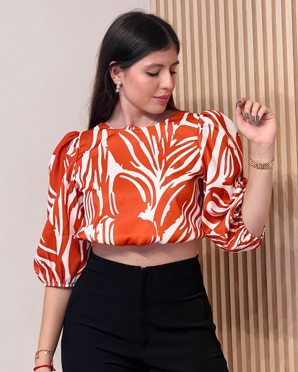 Blusa Dahiana Naranja