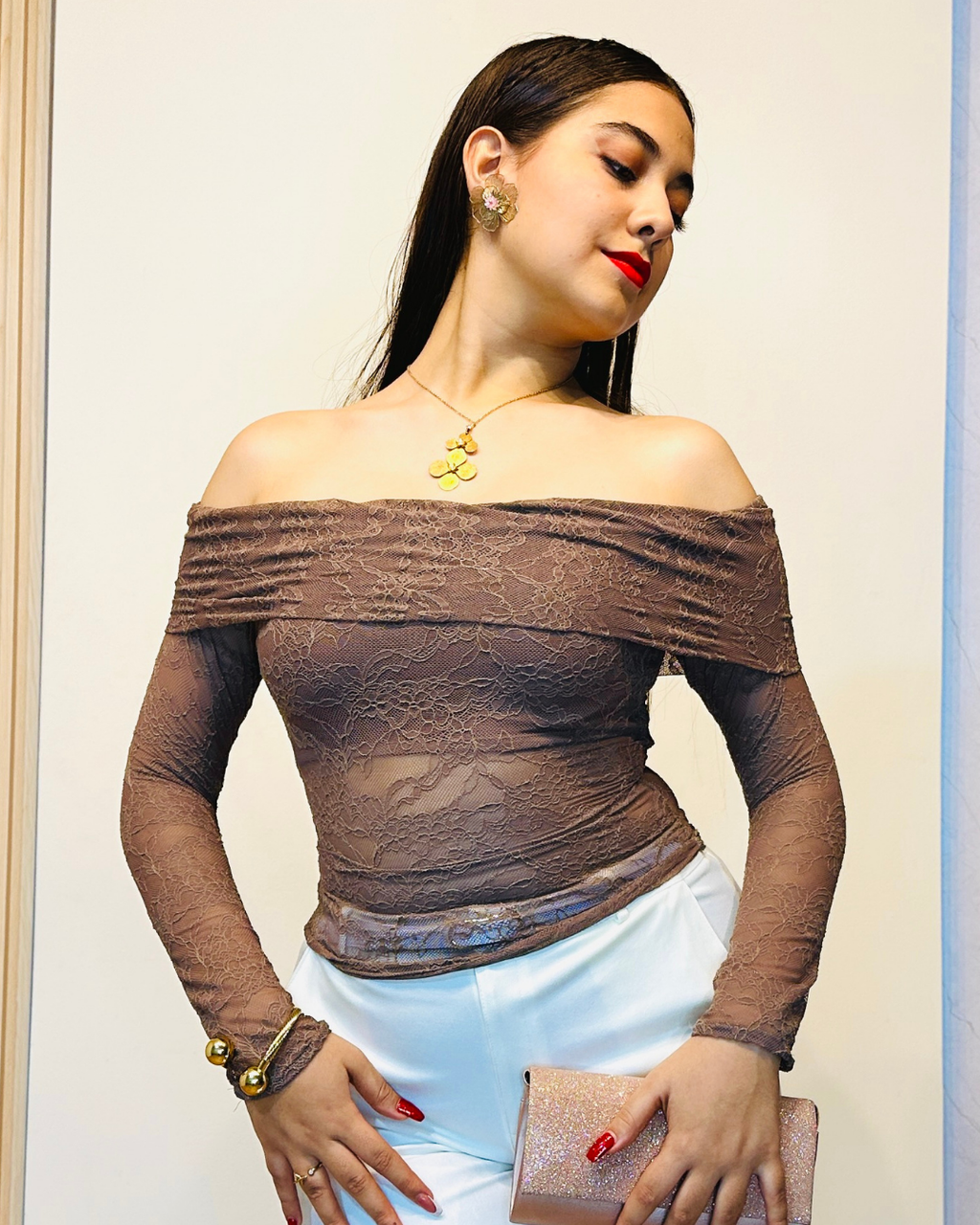 Blusa Eliana Café
