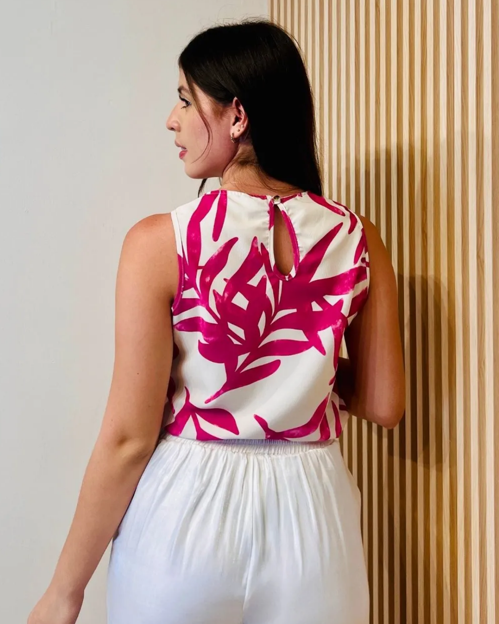 Blusa Flor Magenta