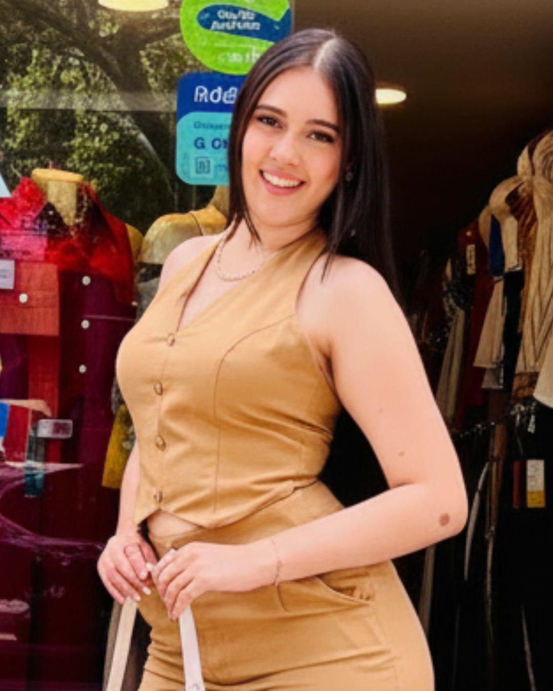 Blusa Gaby Camel