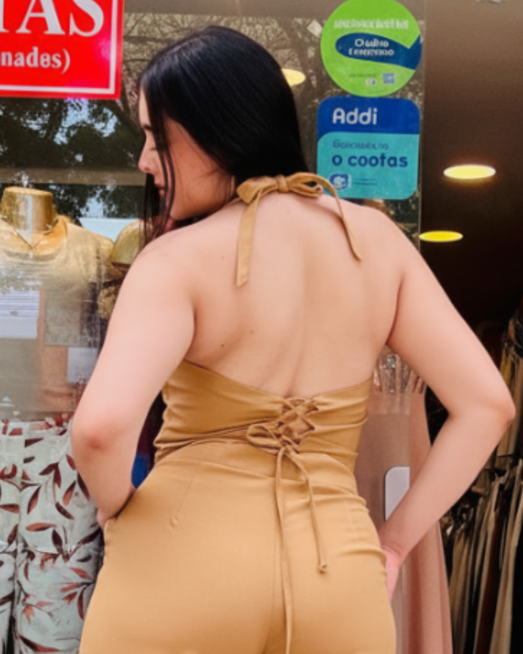 Blusa Gaby Camel