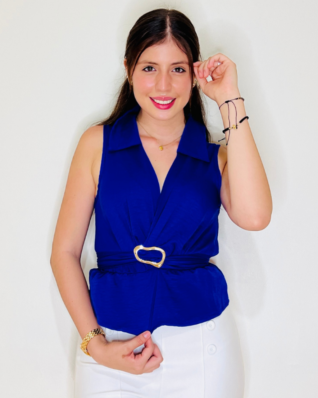 Blusa Isabel Azul Rey
