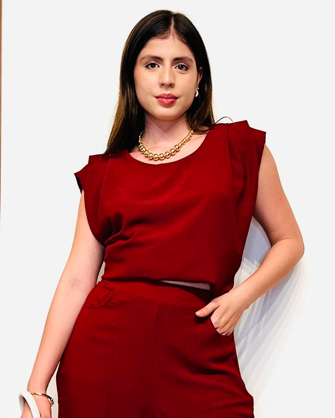Blusa Jasmin Vinotinto