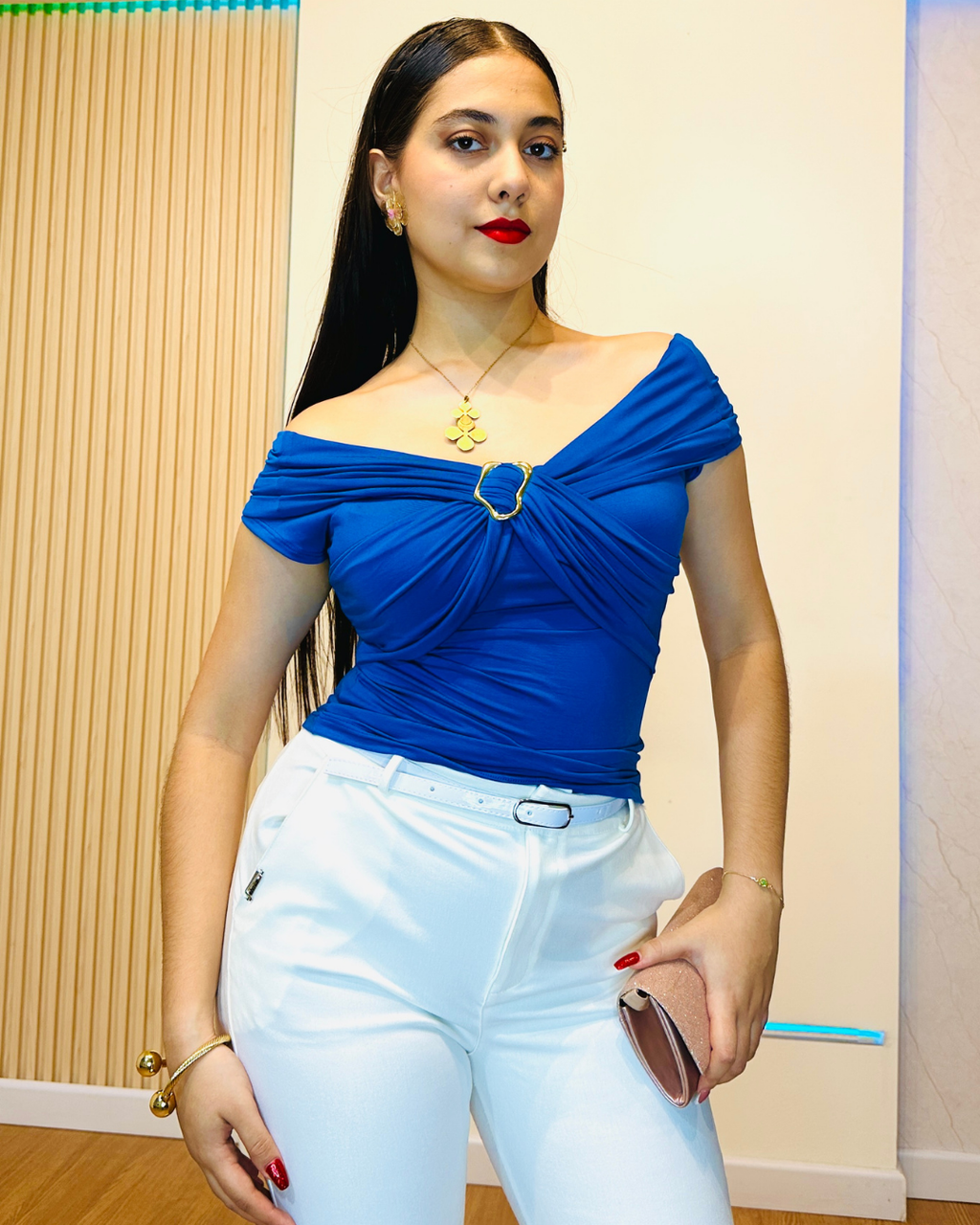 Blusa Kali Azul Rey