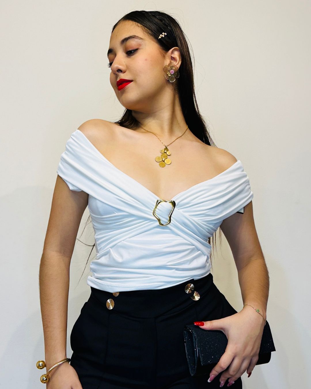 Blusa Kali Marfil
