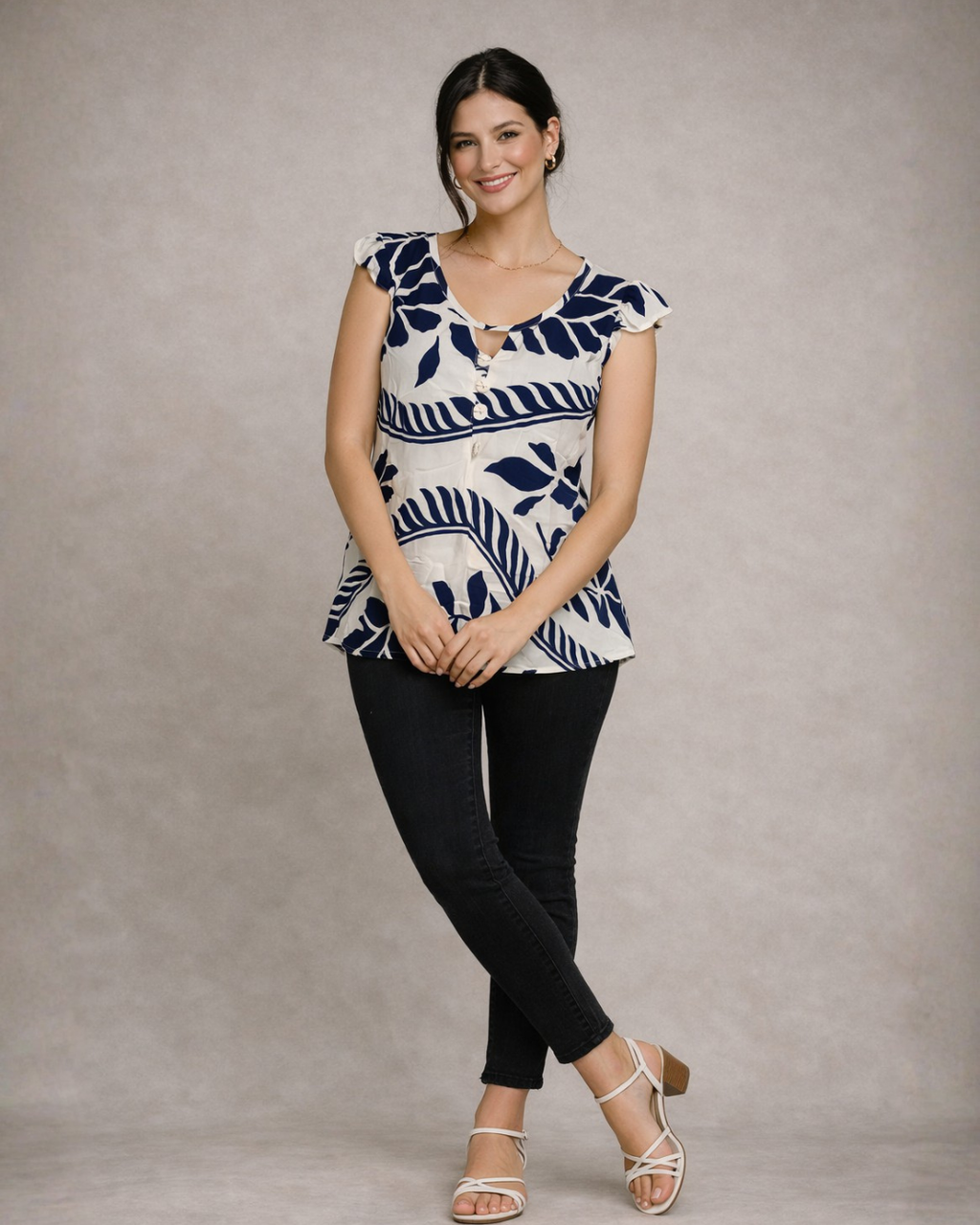 Blusa Macadam Azul