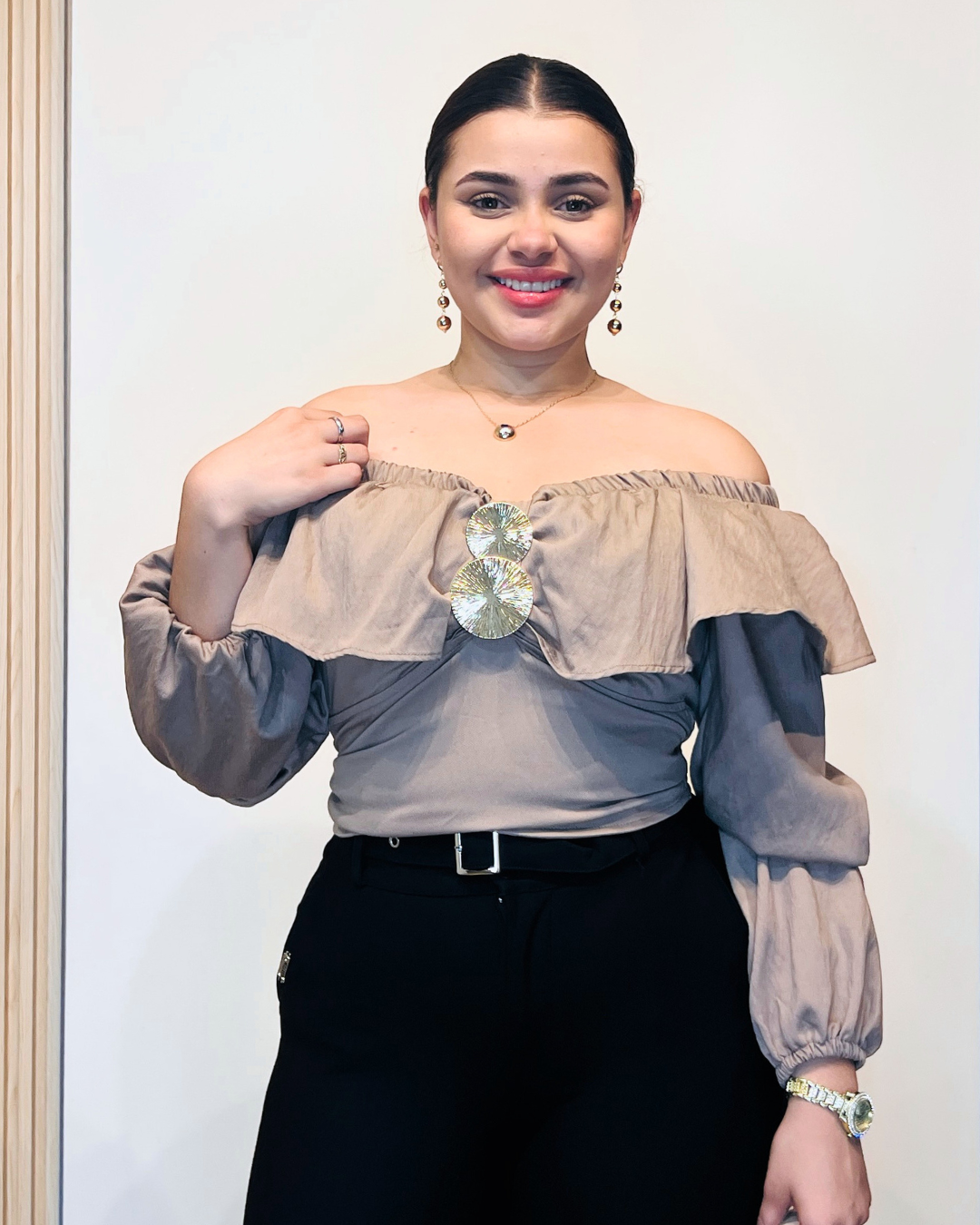 Blusa Manuela Mocca
