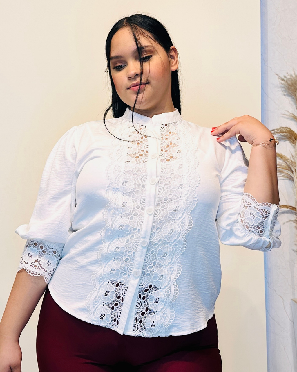 Blusa Mercedes Marfil