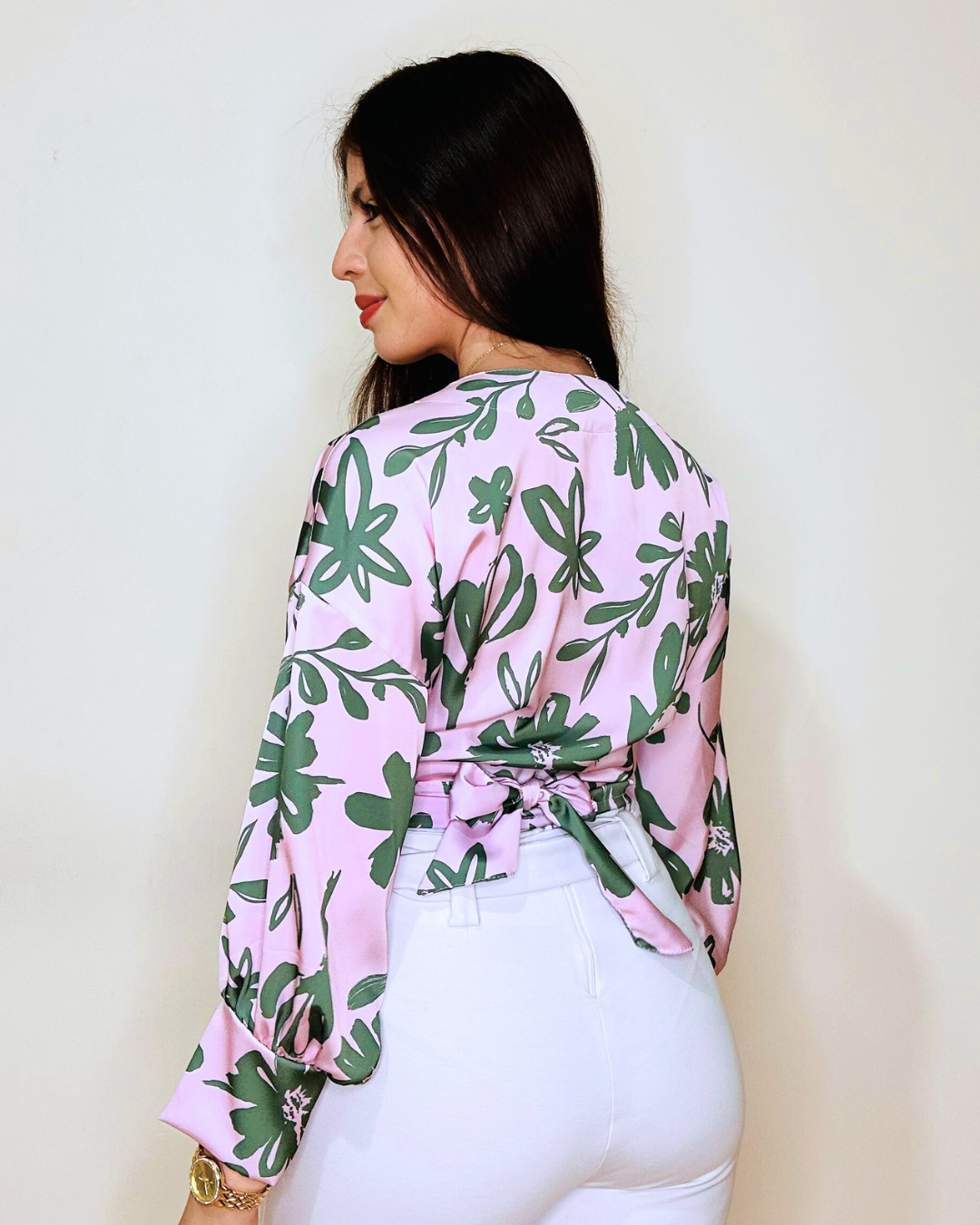 Blusa Natamur Rosado/Verde