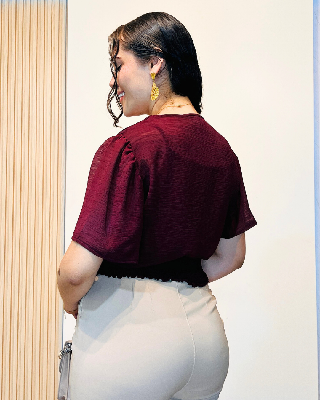 Blusa Naya Vinotinto