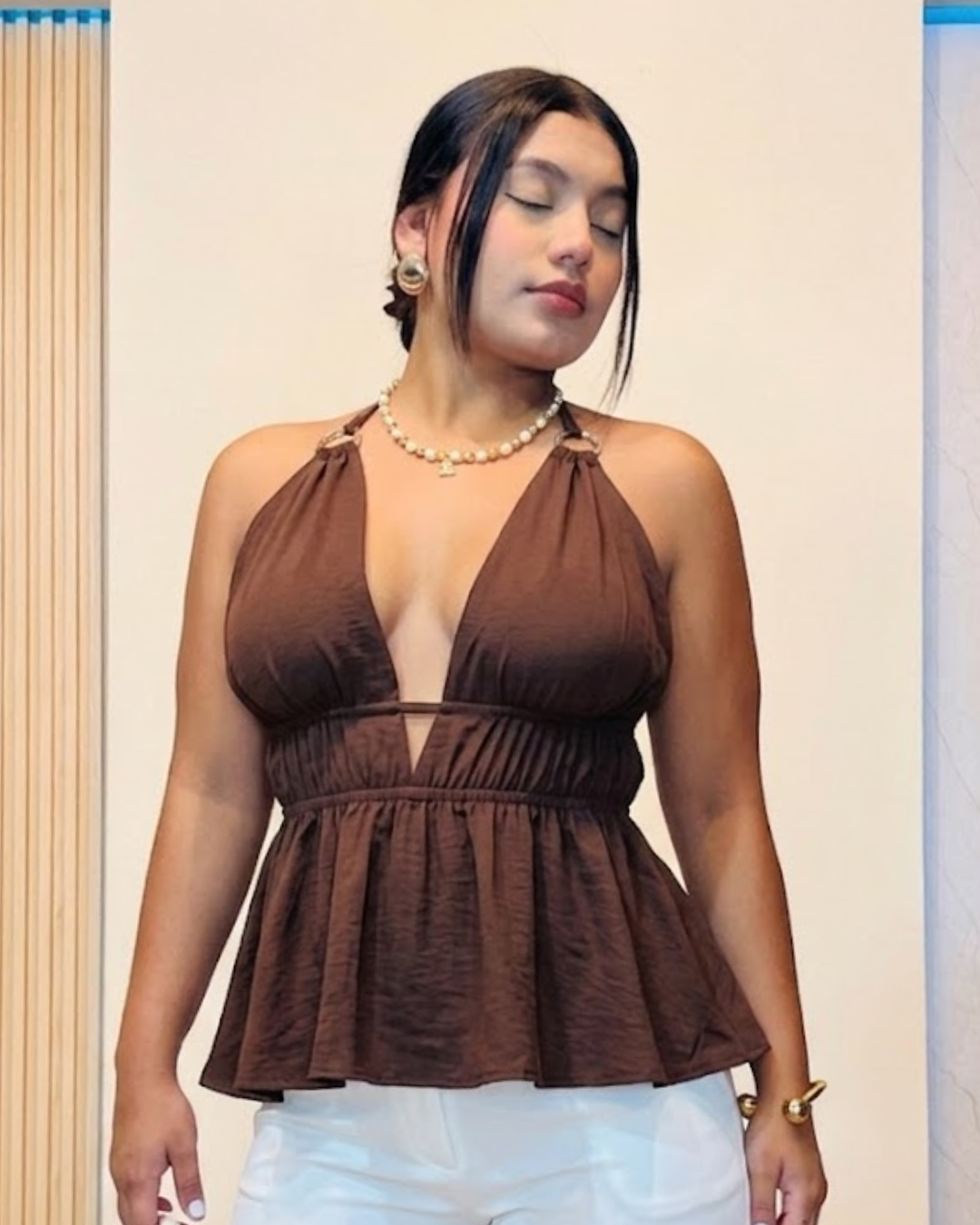 Blusa Paula Café