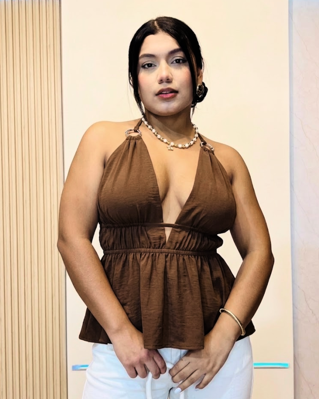 Blusa Paula Café