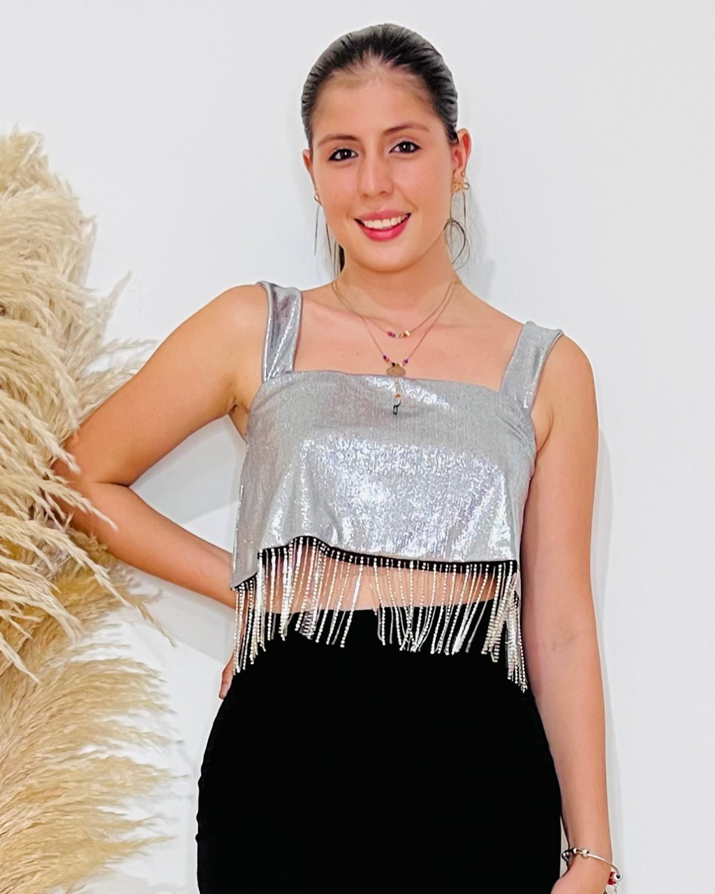 Blusa Pía Plateado