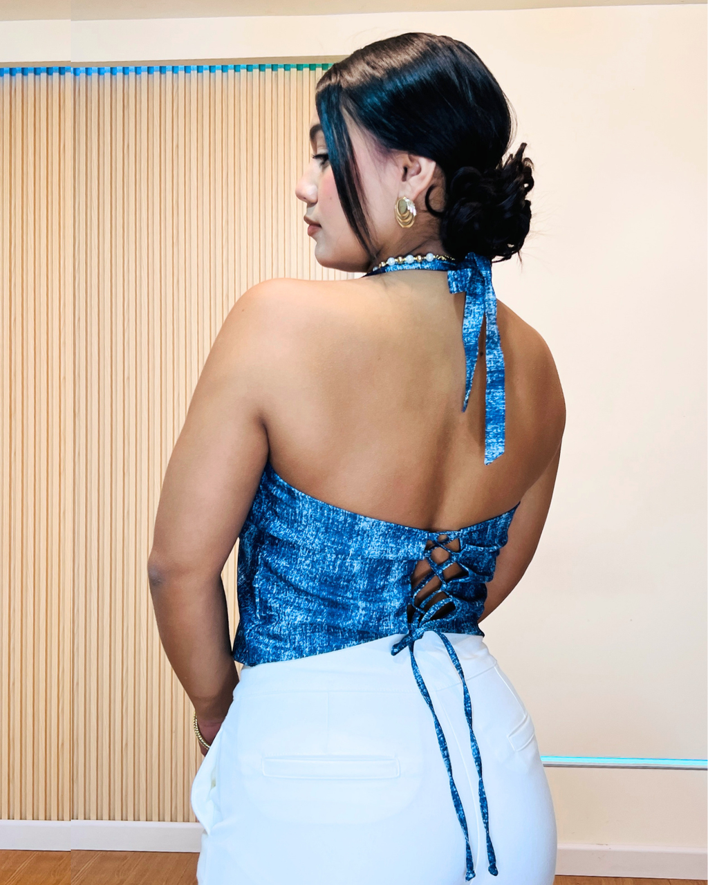 Blusa Wendy Denim Claro