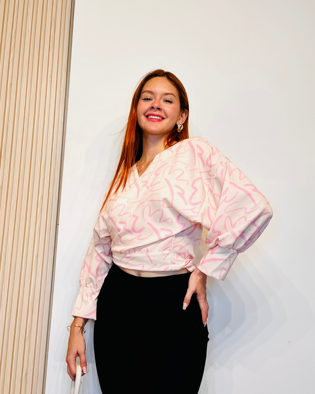 Blusa Natamur Crema/Rosado