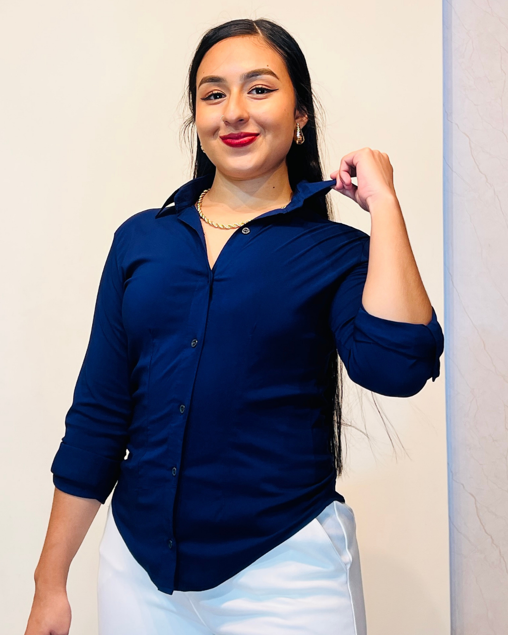Camisera Mariana Azul Oscuro