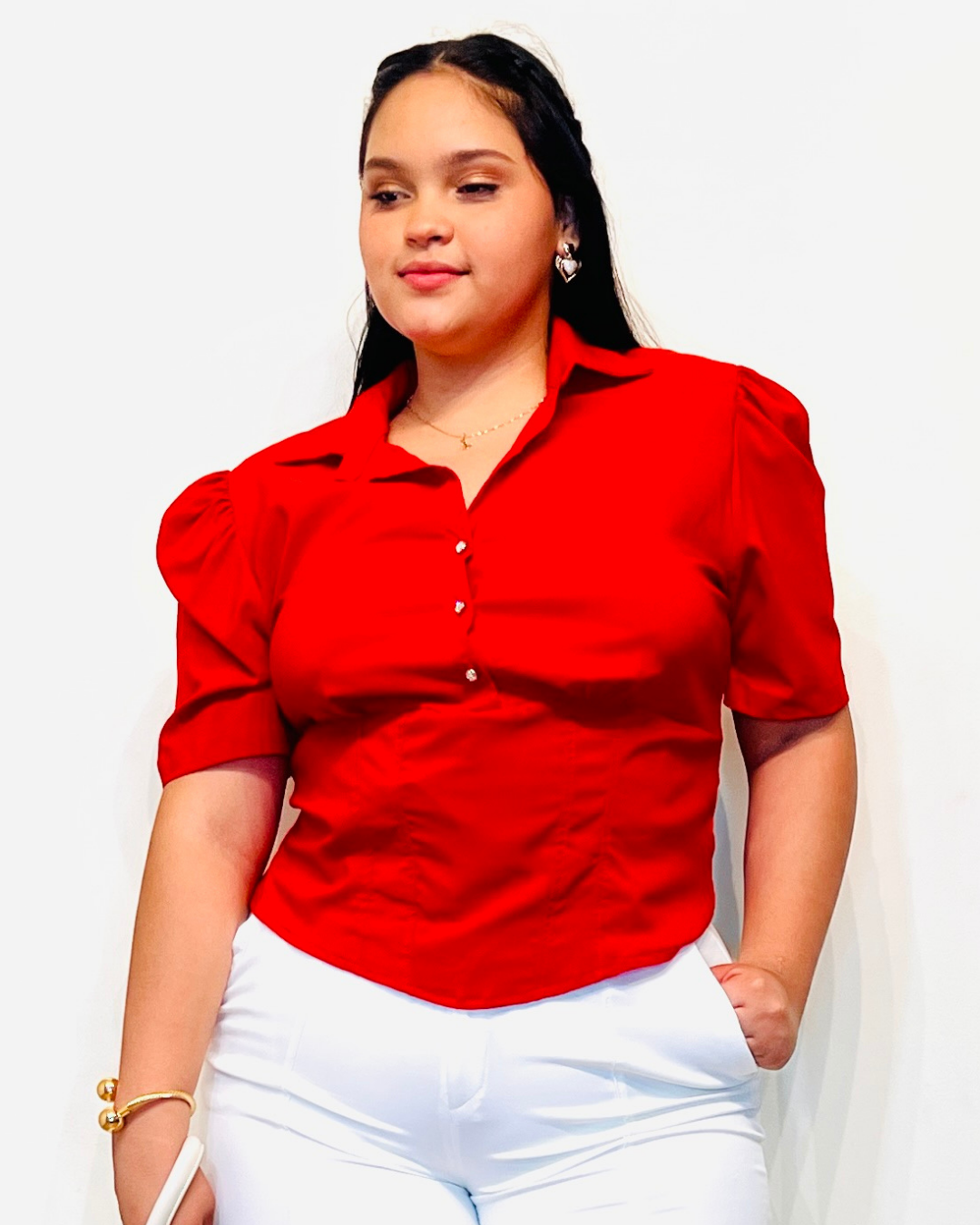 Camisera Corpiño Rojo