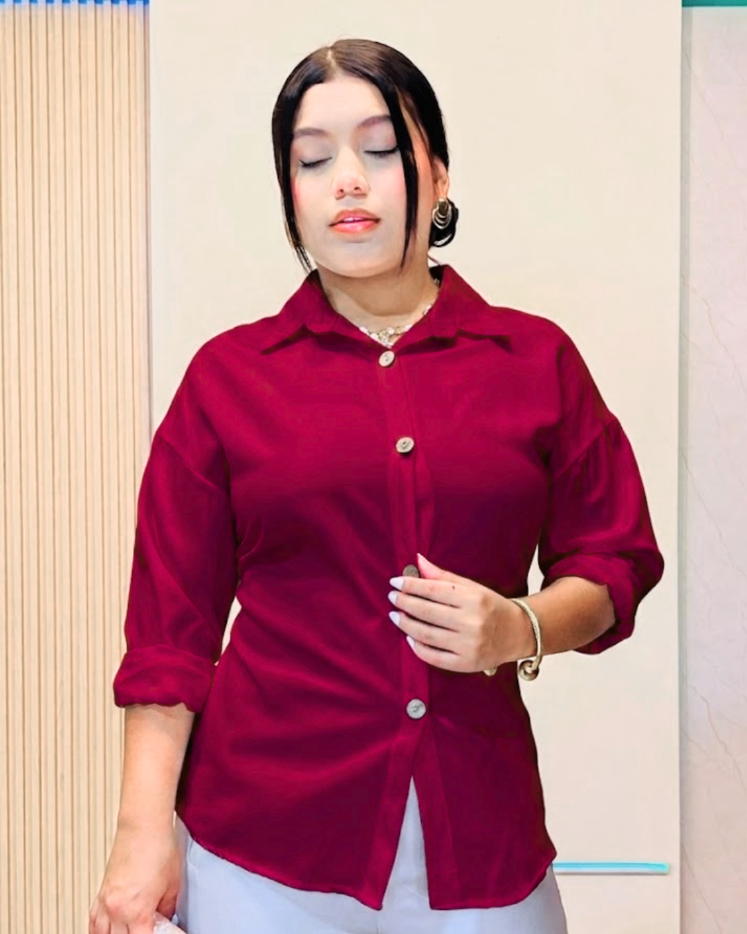 Camisera Elsa Vinotinto