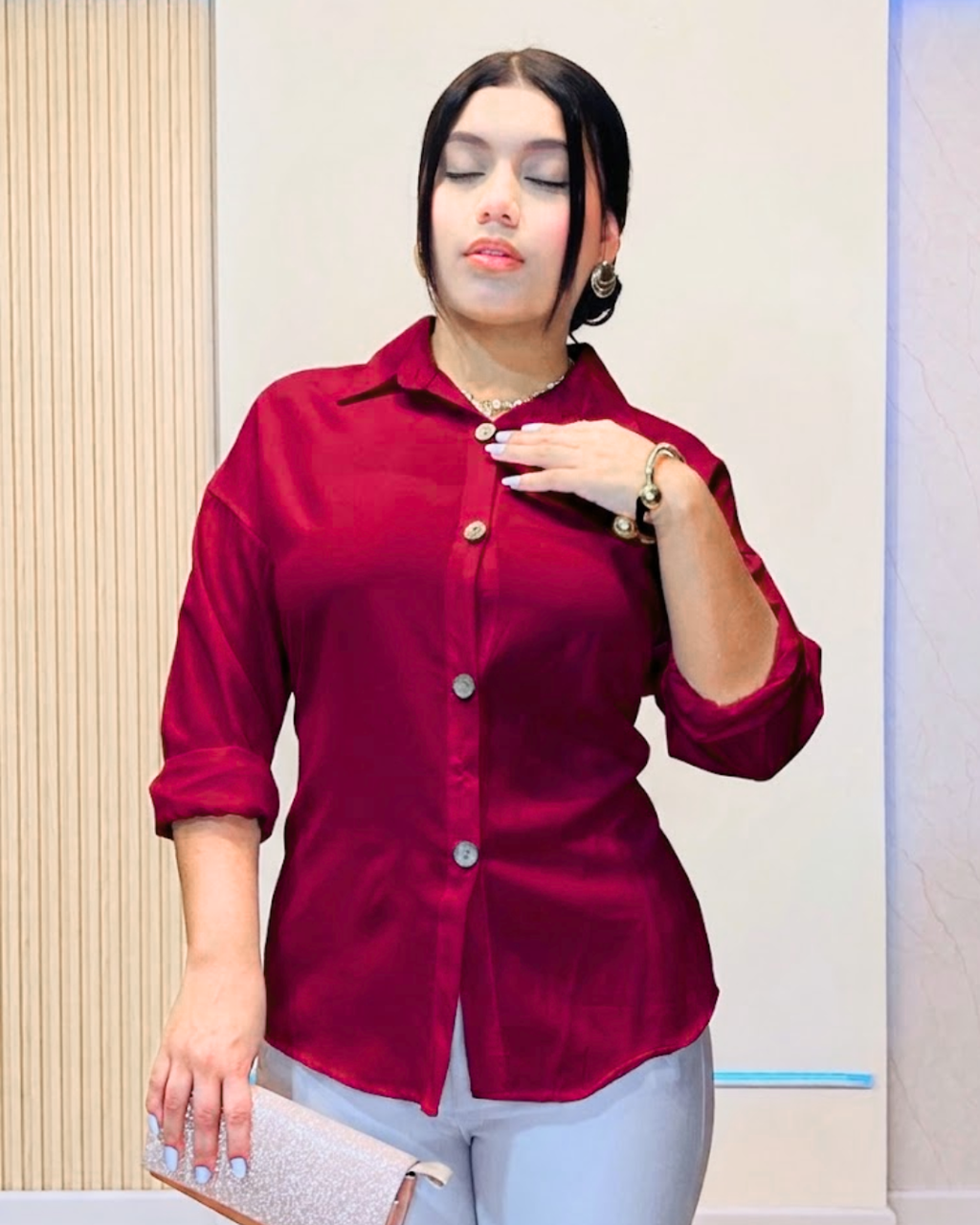 Camisera Elsa Vinotinto