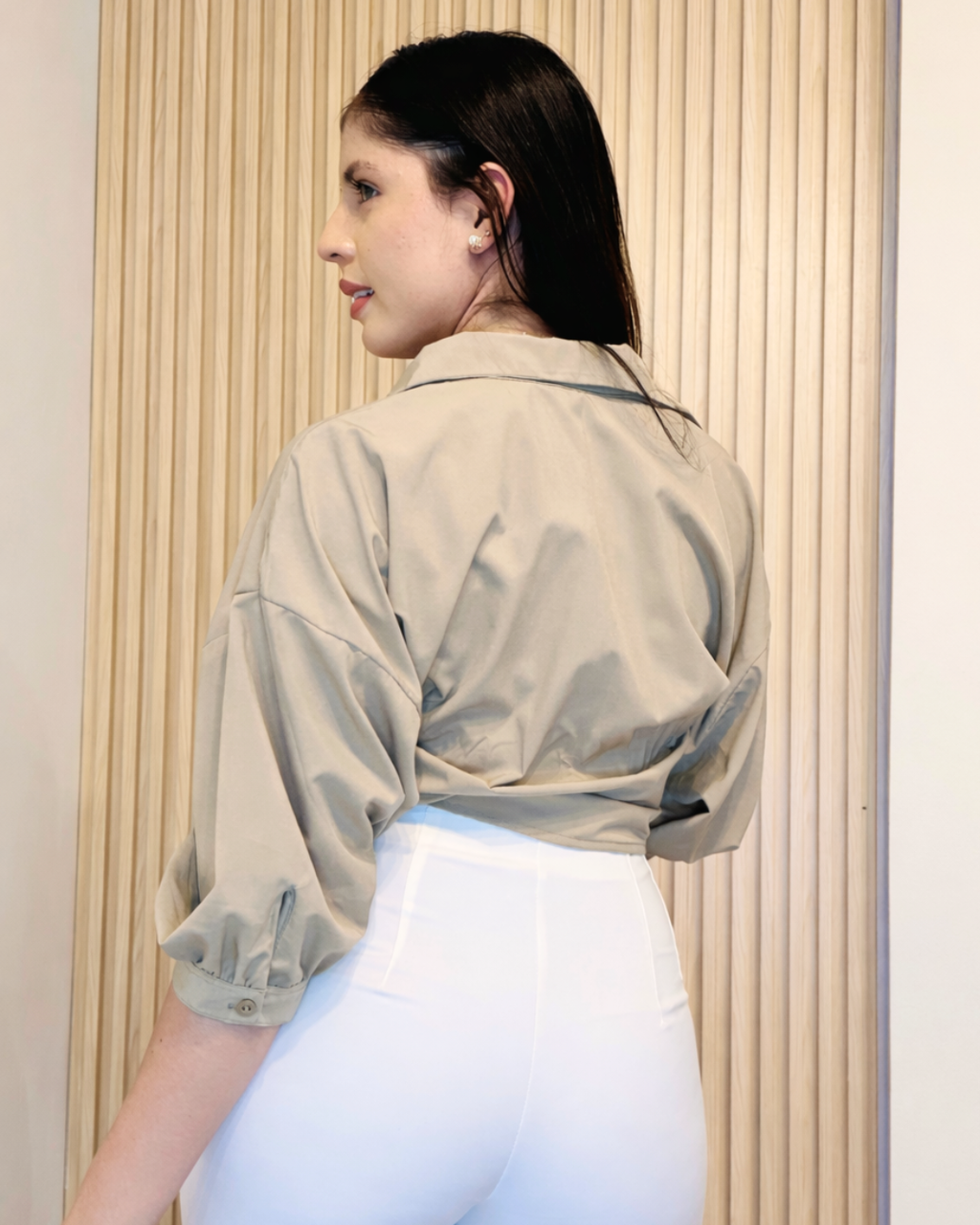 Camisera Emily Beige