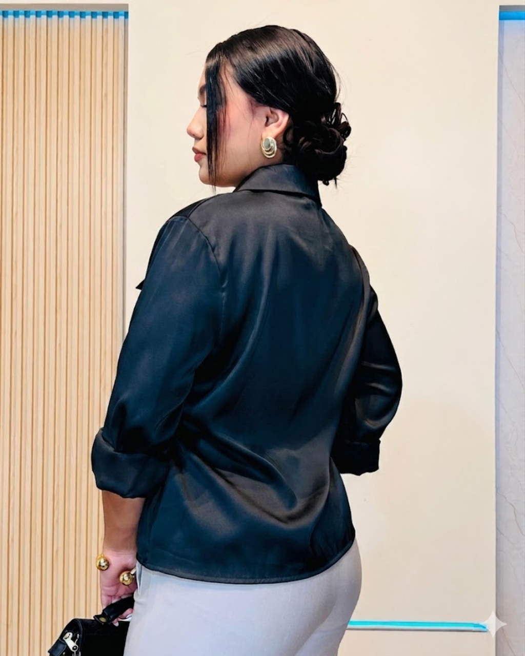 Camisera Ester Negro